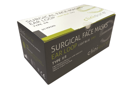  Clinisure Surgical Face Masks   High quality surgical face masks  