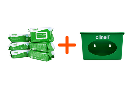  Clinell Universal Sanitising Wipes 200x Pack   Buy 6x packs & get a FREE dispenser