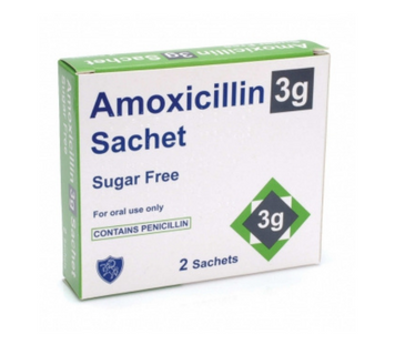  Amoxicillin Sugar Free Sachets   Packs of 2 x 3g Sachets, now back in stock