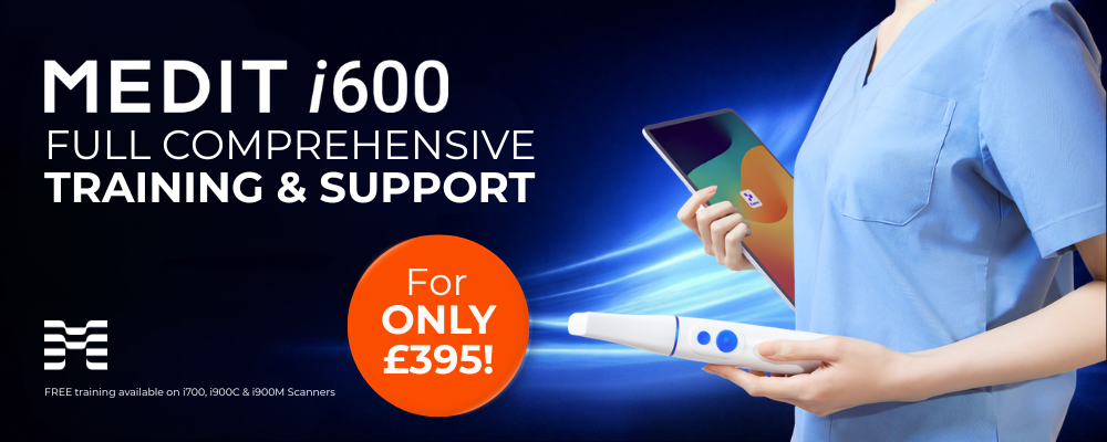 Medit i600 Full comprehensive trainging and support - for only £395, here at Next Dental! 