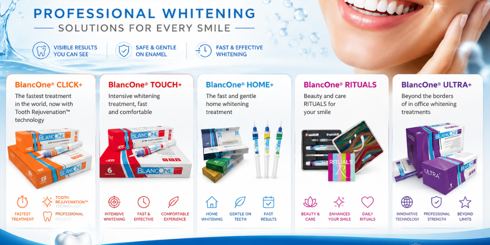 BlancOne Products include click, touch, home, rituaks and ultra.
